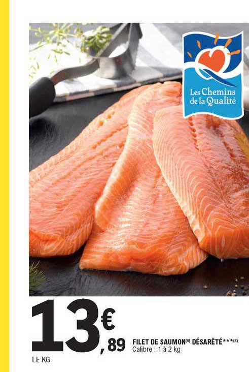 filet de saumon désarêté