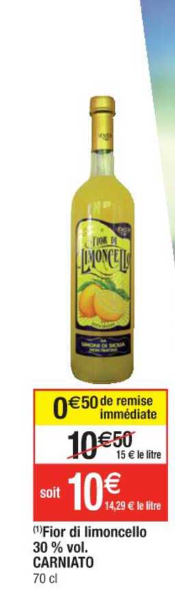 fior di limoncello 30% vol. carniato