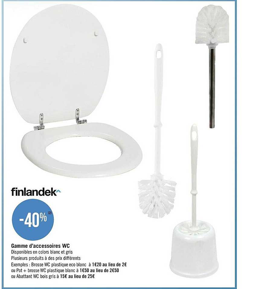 gamme d'accessoires wc finlandek