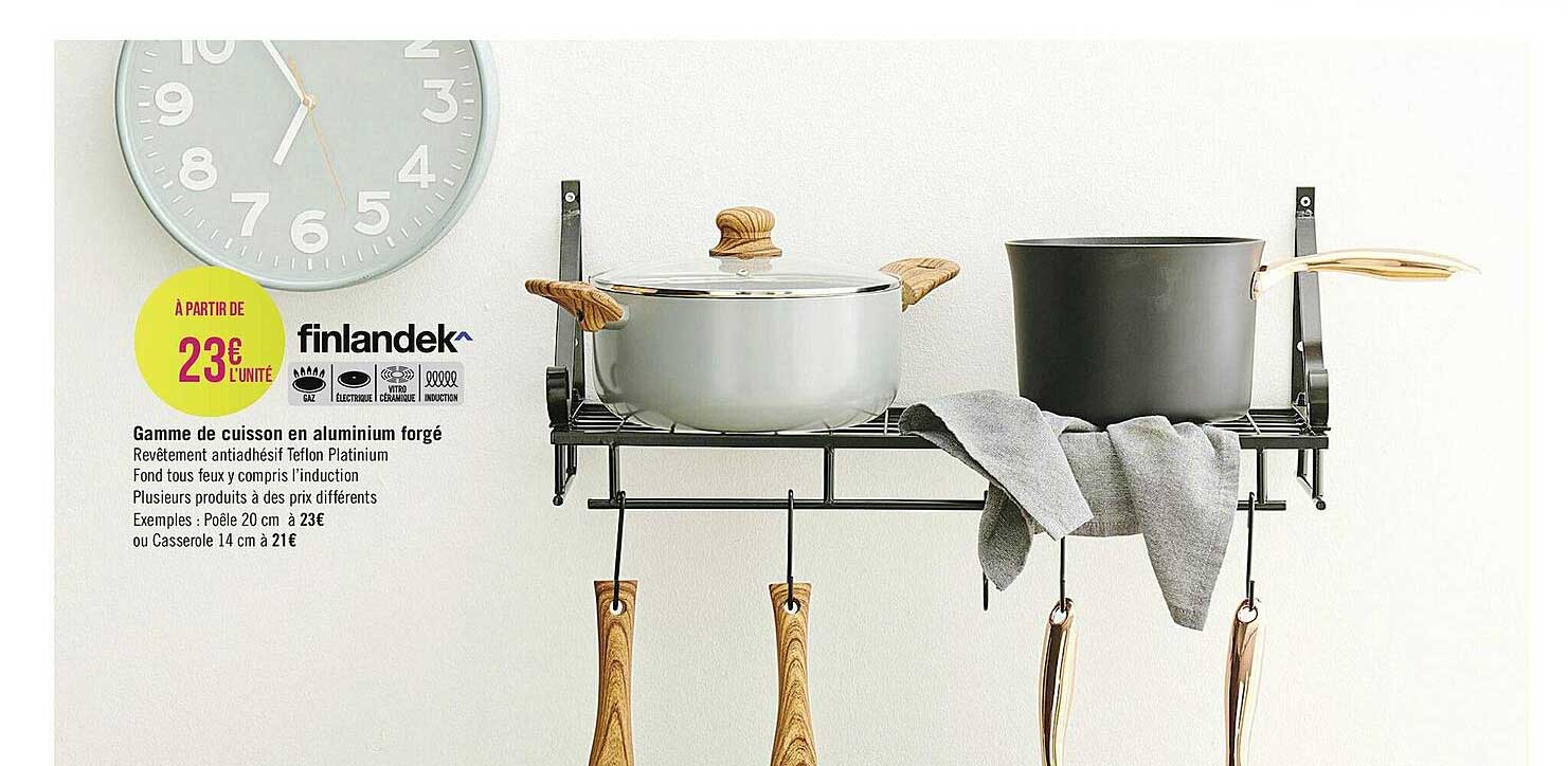 gamme de cuisson en aluminium forgé finlandek^