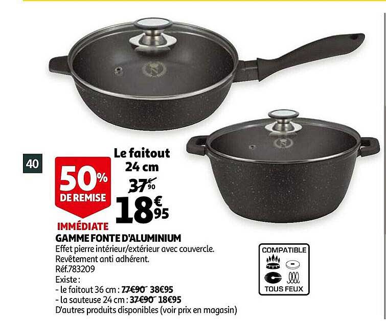 gamme fonte d'aluminium