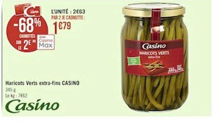 haricots verts extra-fins casino