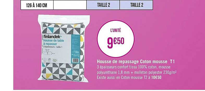 housse de repassage coton mouse t1