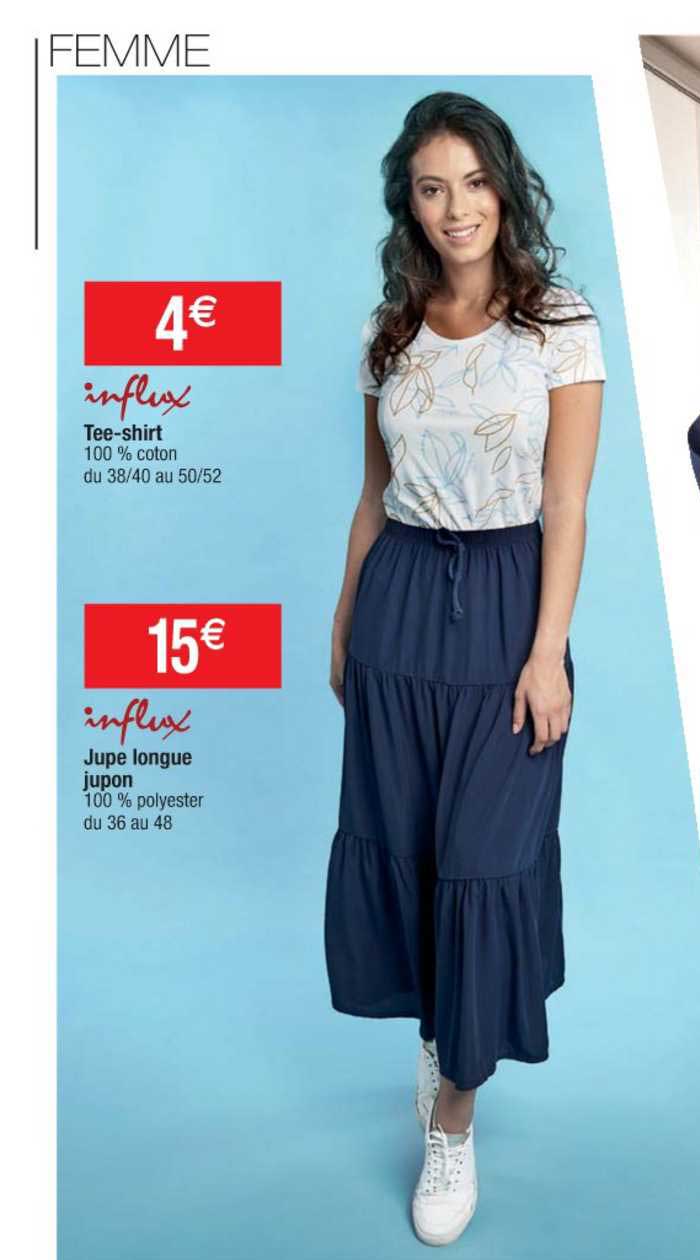 influx tee-shirt jupe longue jupon