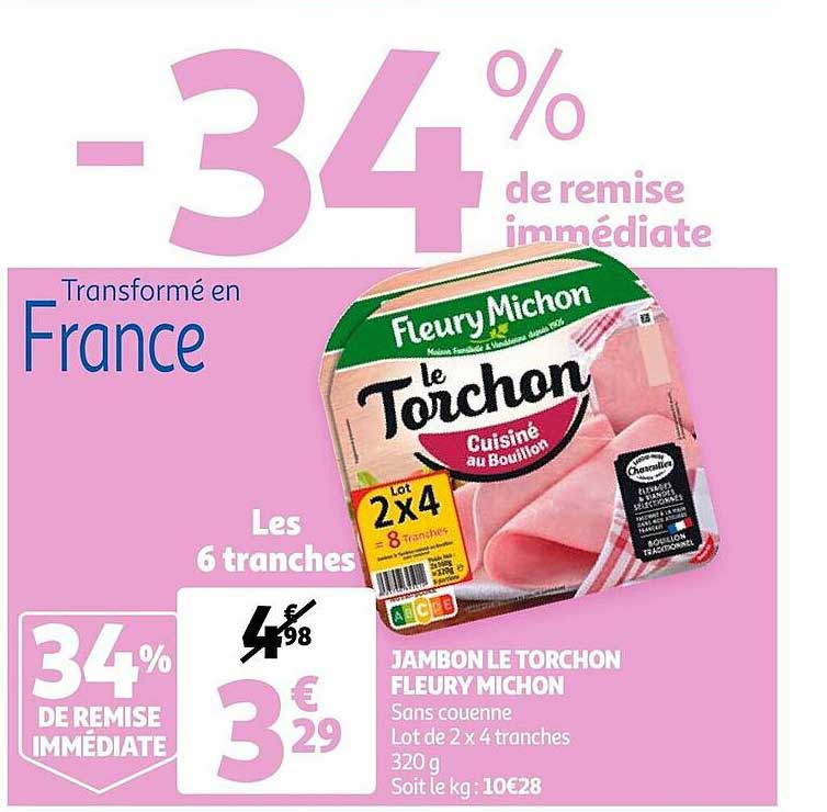 jambon le torchon fleury michon