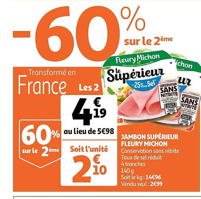 jambon supérieur fleury michon