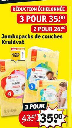 jumbopacks de couches kruidvat
