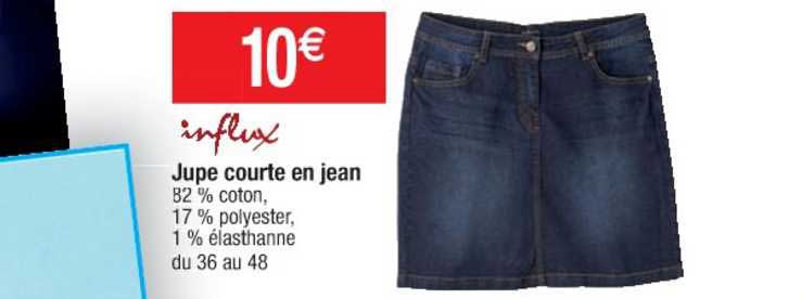 jupe courte en jean influx