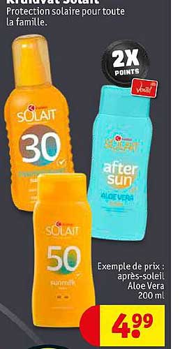 kruidvat solait protection solaire pour toute la famille