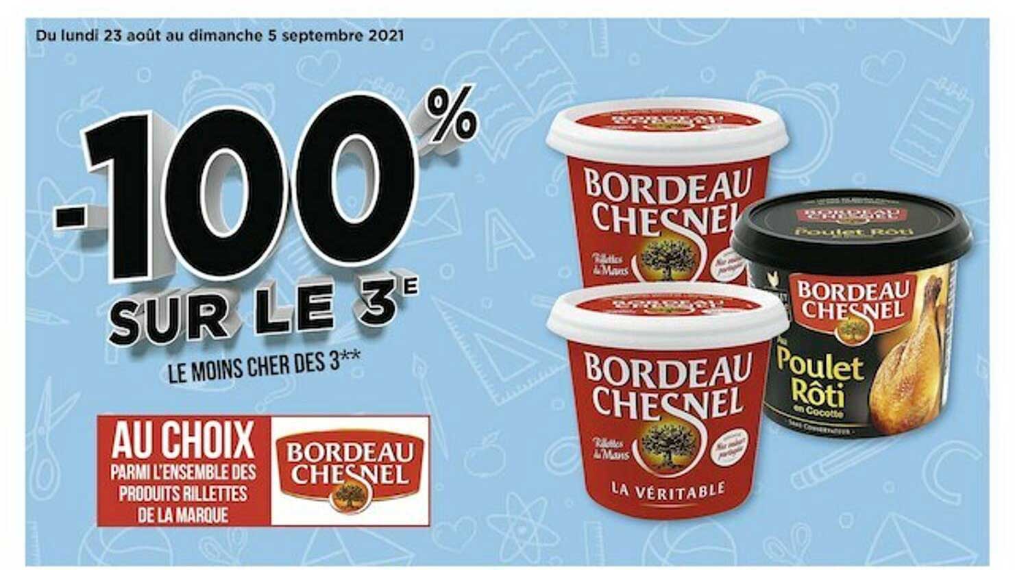 l'ensemble des produits rillettes de la marque bordeau chesnel