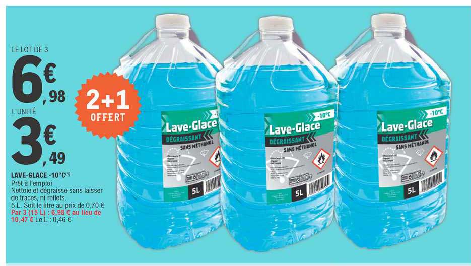 lave-glace -10°c 2+1 offert