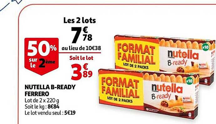 nutella b-ready ferrero