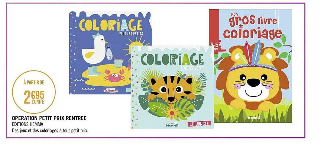 Opération Petit Prix Rentrée