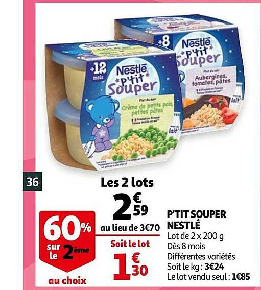 p'tit souper nestlé