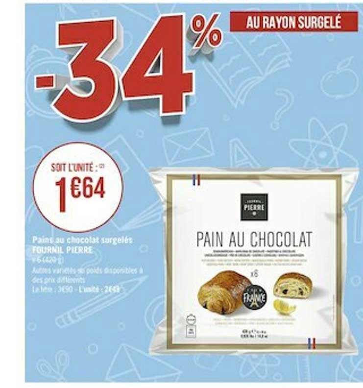 Pains Au Chocolat Surgelés Fournil Pierre