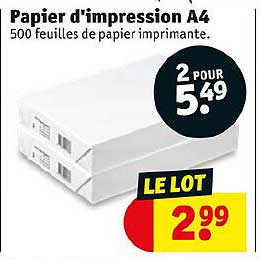 papier d'impression a4