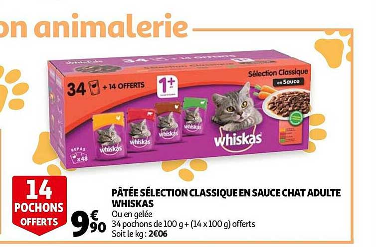Pâtée Sélection Classique En Sauce Chat Adulte Whiskas