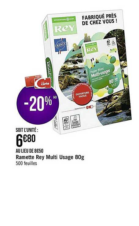 ramette rey multi usage 80g