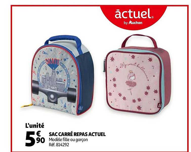 Sac Carré Repas Actuel