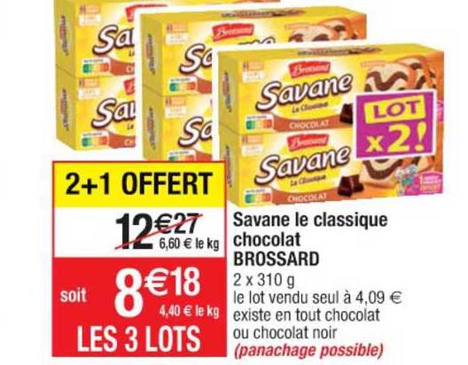 Savane Le Classique Chocolat Brossard 2+1 Offert