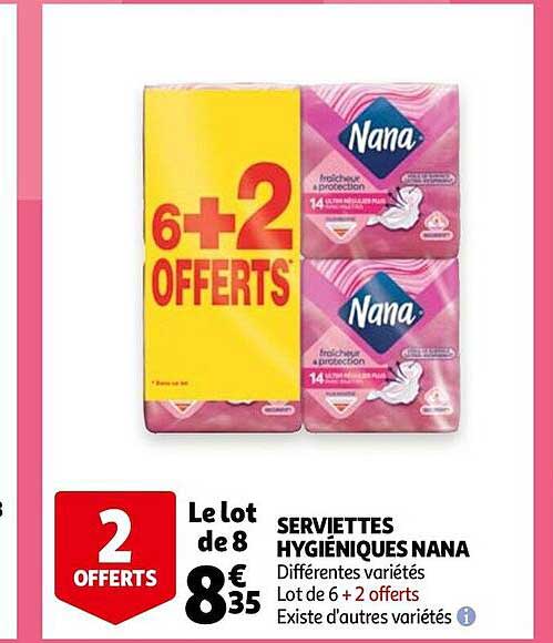 Serviettes Hygiéniques Nana