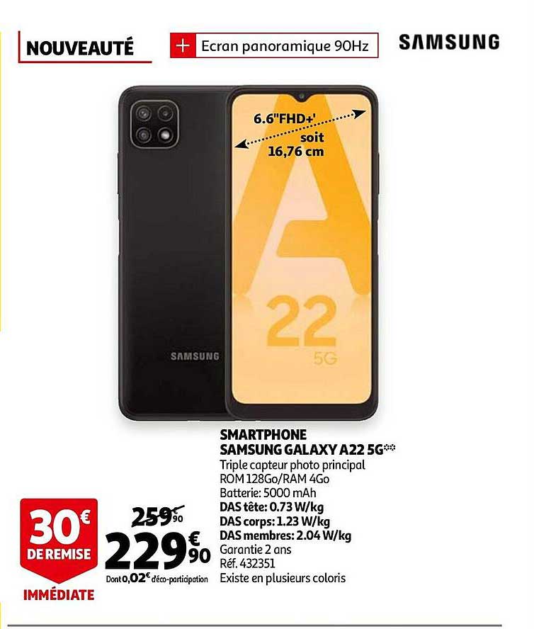 Smartphone Samsung Galaxy A22 5g
