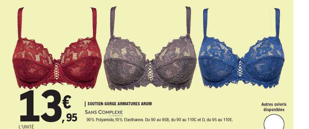 soutien-gorge armatures arum sans complexe