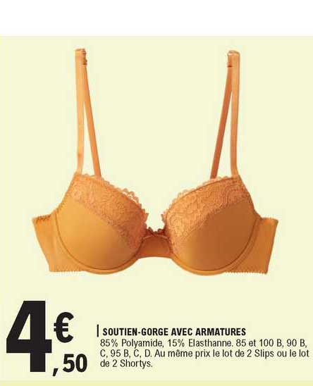 soutien-gorge avec armatures