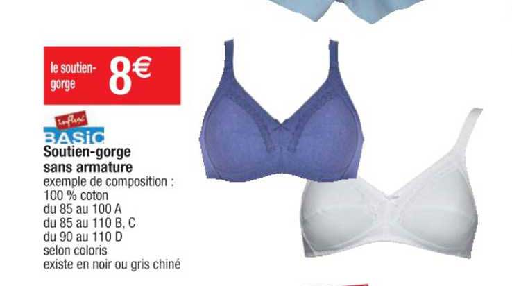 soutien-gorge sans armature influx basic