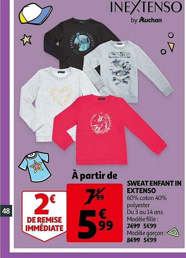 sweat enfant in extenso