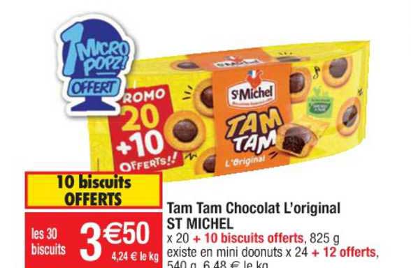 tam tam chocolat l'original st michel