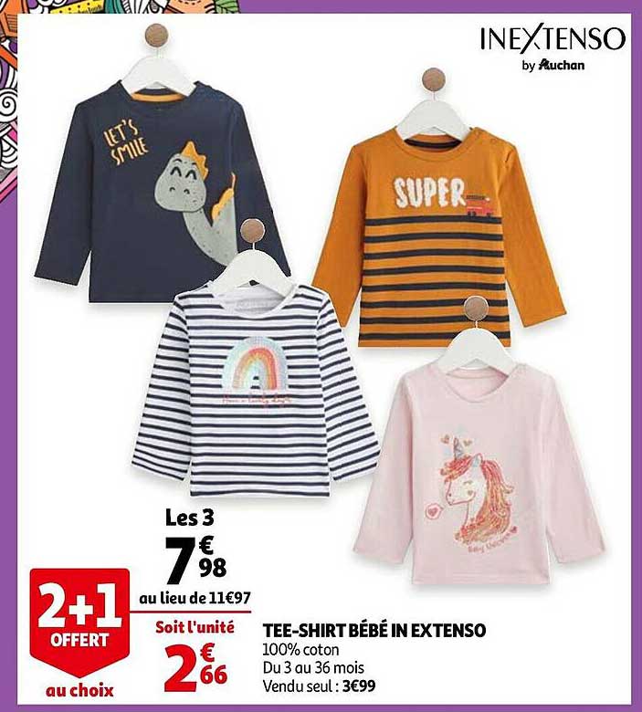 tee-shirt bébé in extenso