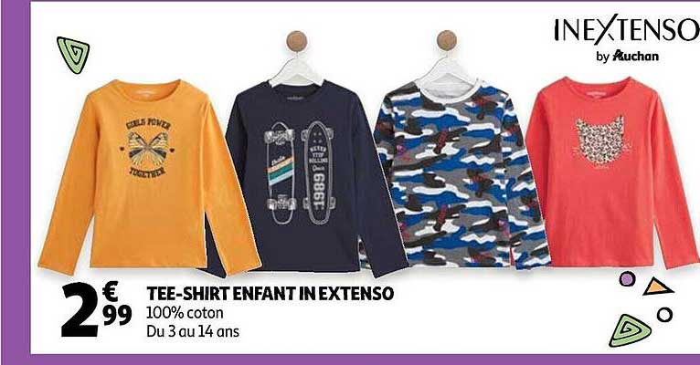 tee-shirt enfant in extenso
