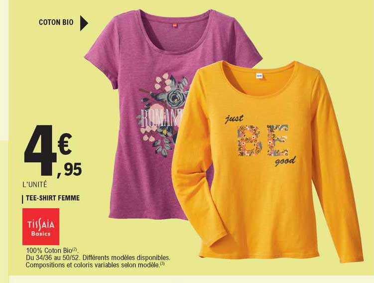 tee-shirt femme tissaia basics