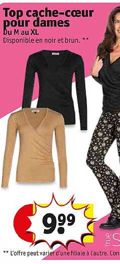 top cache-cœur pour dames