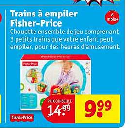trains à empiler fisher-price