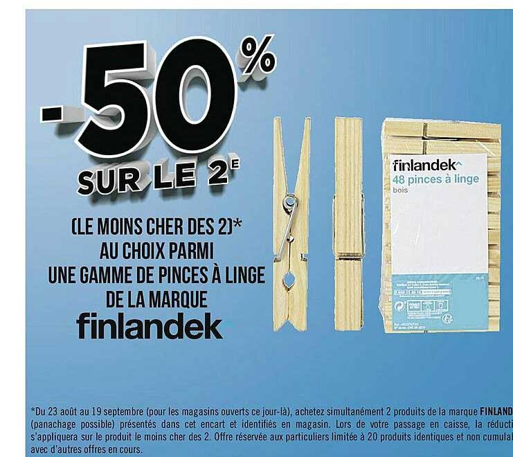 une gamme de pinces à linge de la marque finlandek^