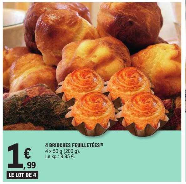 4 Brioches Feuilletées