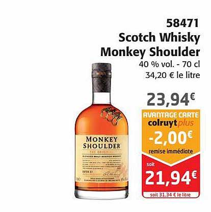 58471 scotch whisky monkey shoulder