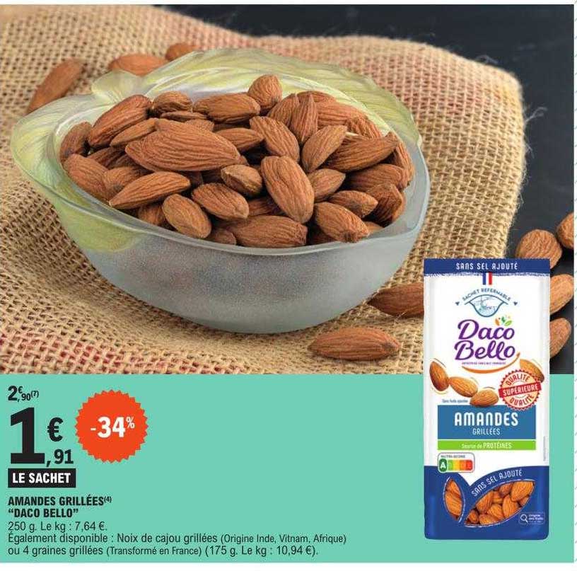 amandes grillées "daco bello"