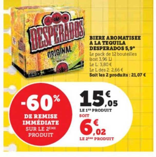 bière aromatisée à la tequila desperados 5,9°