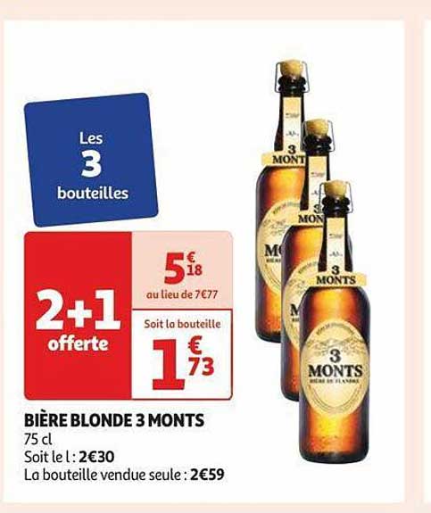 bière blonde 3 monts