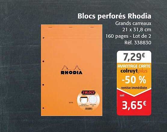 Blocs Perforés Rhodia