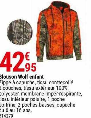 blouson wolf enfant