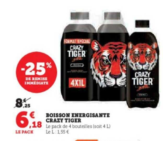 boisson énergisante crazy tiger
