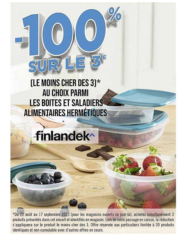 boîtes et saladiers alimentaires hermétiques finlandek^