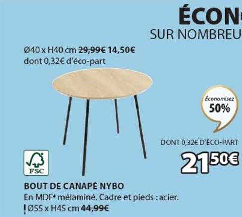Bout De Canapé Nybo