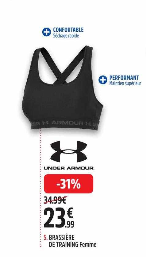 brassière de training femme under armour