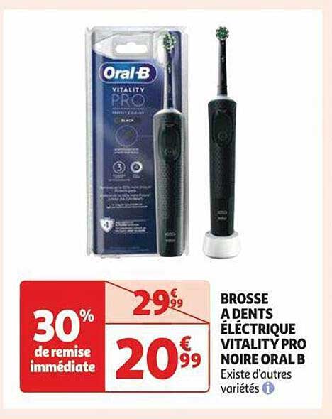 brosse à dents électrique vitality pro noire oral b