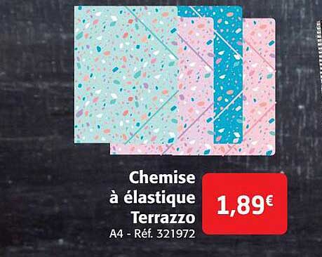 chemise à élastique terrazzo